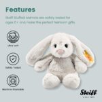 Steiff Hoppie Hase 18 cm hellgrau, Plüschtier Hase mit Schlappohren, Soft Cuddly Friends, flauschiges StofftierKuscheln – Bild 3
