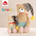 Fehn Kuscheltier Bär Bruno – Weicher Teddybär für Neugeborene als Einschlafhilfe - Stofftier zum Greifen – Bild 2